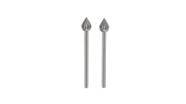 PROXXON 4528724 - Fräser Flamme, 6 mm Wolfram-Vanadiumstahl (2 Stück)